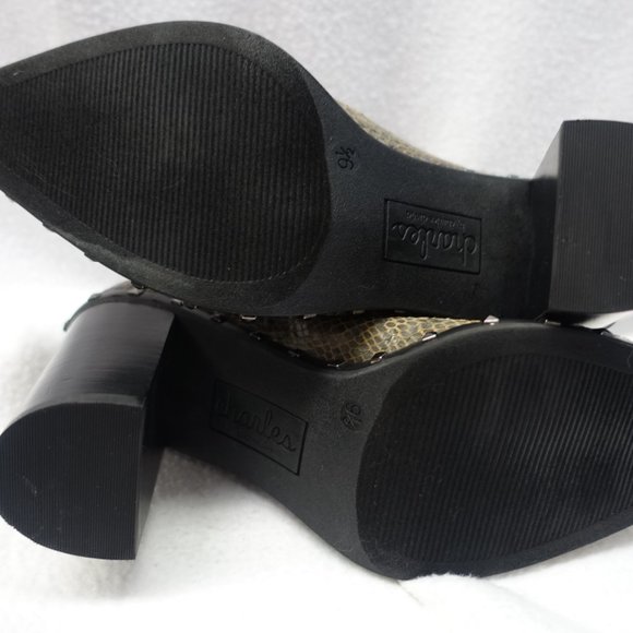 CHARLES by CHARLES DAVID NEW!! "DODGER" PYTHON LOOK FASHION BOOTS 9.5M - Picture 7 of 8